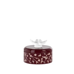 Lalique, Fleurs de cerisier boxes, Small box, burgundy