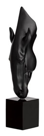 Lalique, Still water by Nic Fiddian Green, Limited edition sculpture, black