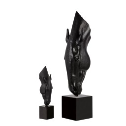 Lalique, Still water by Nic Fiddian Green, Limited edition sculpture, black