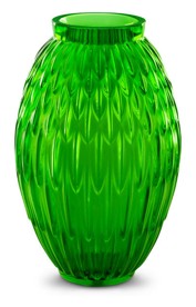 Lalique, Plumes vases, Vase, green meadow