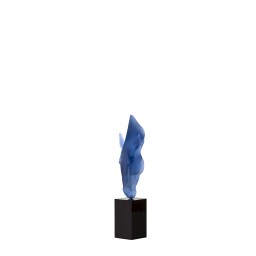 Lalique, Still water by Nic Fiddian Green, Limited edition sculpture, blue