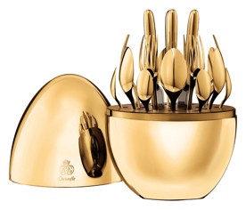 Christofle, Mood, MOOD GOLD 24-Piece Set