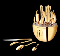 Christofle, Mood, MOOD GOLD 24-Piece Set