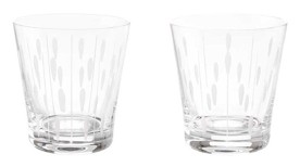 Lalique, Lotus tumblers, Set of 2 tumblers, drops-dew 300 ml