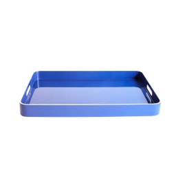Von Gern Home, Trays and boxes, Large tray, navy & white edge