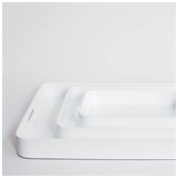 Von Gern Home, Trays and boxes, Large tray, white
