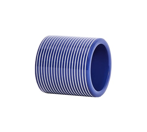 Von Gern Home, Napkin rings, Stripe napkin ring, navy & white stripes