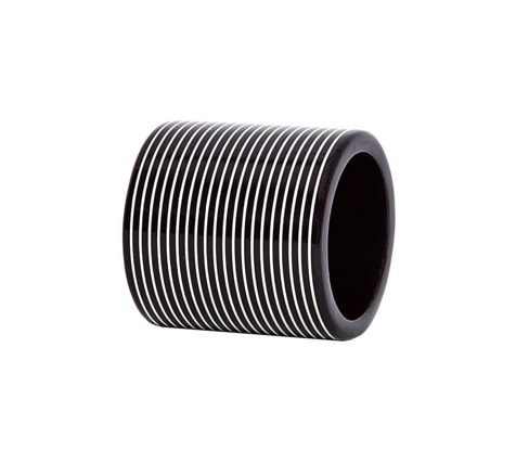 Von Gern Home, Napkin rings, Stripe napkin ring, black & white sttripes