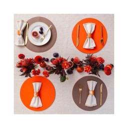 Von Gern Home, Napkin rings, Horn & lacquer napkin ring, orange horn