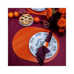 Von Gern Home, Napkin rings, Horn & lacquer napkin ring, orange horn