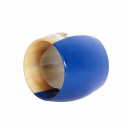 Von Gern Home, Napkin rings, Horn & lacquer napkin ring, blue horn