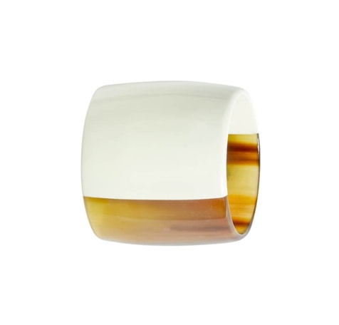 Von Gern Home, Napkin rings, Horn & lacquer napkin ring, white horn