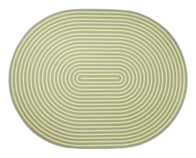 Von Gern Home, Stripe placemats and coasters, Stripe placemat, gray & yellow