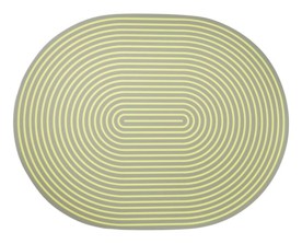 Von Gern Home, Stripe placemats and coasters, Stripe placemat, gray & yellow