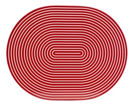 Von Gern Home, Stripe placemats and coasters, Stripe placemat, red & white