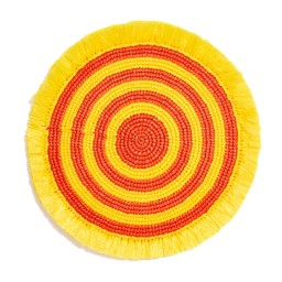 Von Gern Home, Woven, Fringe placemat, yellow & orange