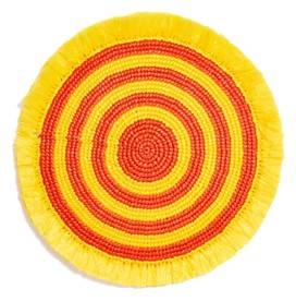 Von Gern Home, Woven, Fringe placemat, yellow & orange