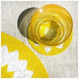 Von Gern Home, Capri placemats and coasters, Coasters s/4, yellow