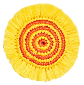 Von Gern Home, Woven, Set of 4 fringe coasters, yellow & orange