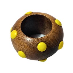 Von Gern Home, Candy napkin rings, Dot napkin ring, yellow