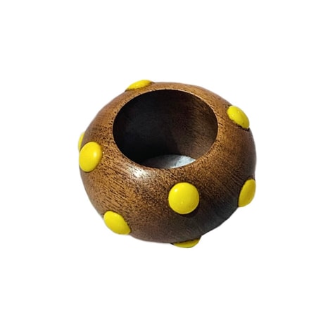 Von Gern Home, Candy napkin rings, Dot napkin ring, yellow