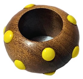 Von Gern Home, Candy napkin rings, Dot napkin ring, yellow