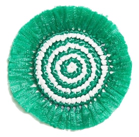 Von Gern Home, Woven, Set of 4 fringe coasters, green & white