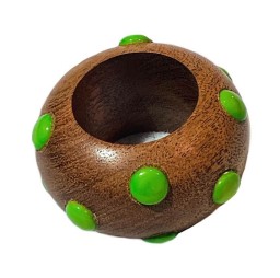 Von Gern Home, Candy napkin rings, Dot napkin ring, green