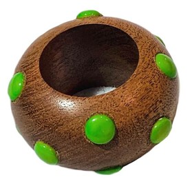 Von Gern Home, Candy napkin rings, Dot napkin ring, green