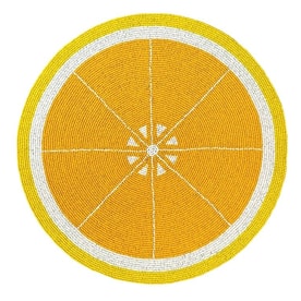 Von Gern Home, Citrus placemats and coasters, Lemon Placemat