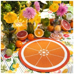 Von Gern Home, Citrus, Orange Placemat