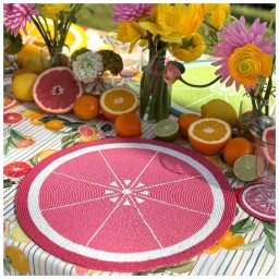 Von Gern Home, Citrus, Grapefruit Placemat