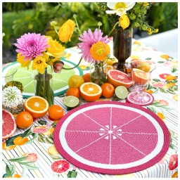 Von Gern Home, Citrus, Grapefruit Placemat