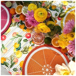 Von Gern Home, Citrus, Grapefruit Placemat