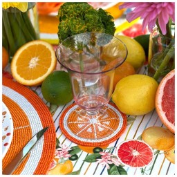 Von Gern Home, Citrus, Citrus Coasters S/4