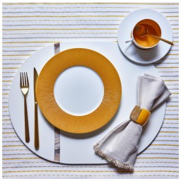 Von Gern Home, Lacquer placemats and coasters, Lacquer & shell placemat, white shell