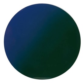 Von Gern Home, Lacquer placemats and coasters, Round ombre placemat, blue & green ombre