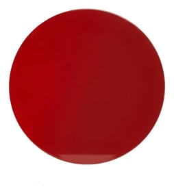 Von Gern Home, Lacquer placemats and coasters, Round ombre placemat, red ombre