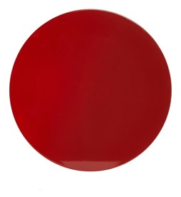 Von Gern Home, Lacquer placemats and coasters, Round ombre placemat, red ombre