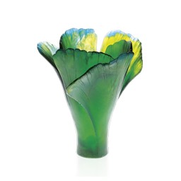 Daum, Ginkgo vases, Large green vase