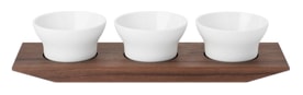 Hering Berlin, Velvet, Set of 3 salt/spices dishes on tray