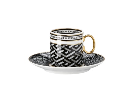 Versace, La Greca, Espresso cup and saucer