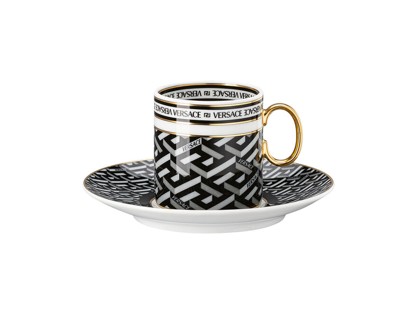 Versace, La Greca, Espresso cup and saucer