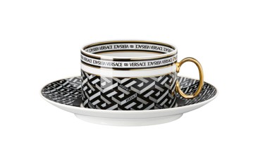 Versace, La Greca, Tea cup and saucer