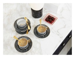 Versace, La Greca, Coffee cup and saucer