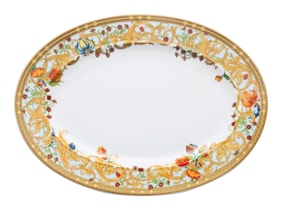 Versace, Le Jardin, Oval platter, large