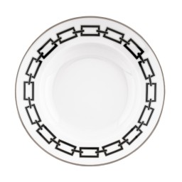 Ginori 1735, Catene Nero, Soup plate, set of 2