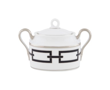 Ginori 1735, Catene Nero, Sugar bowl