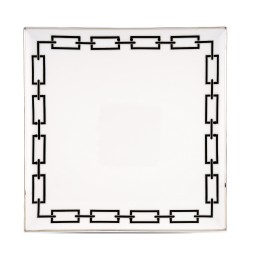 Ginori 1735, Catene Nero, Squared plate