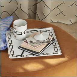 Ginori 1735, Catene Nero, Squared plate